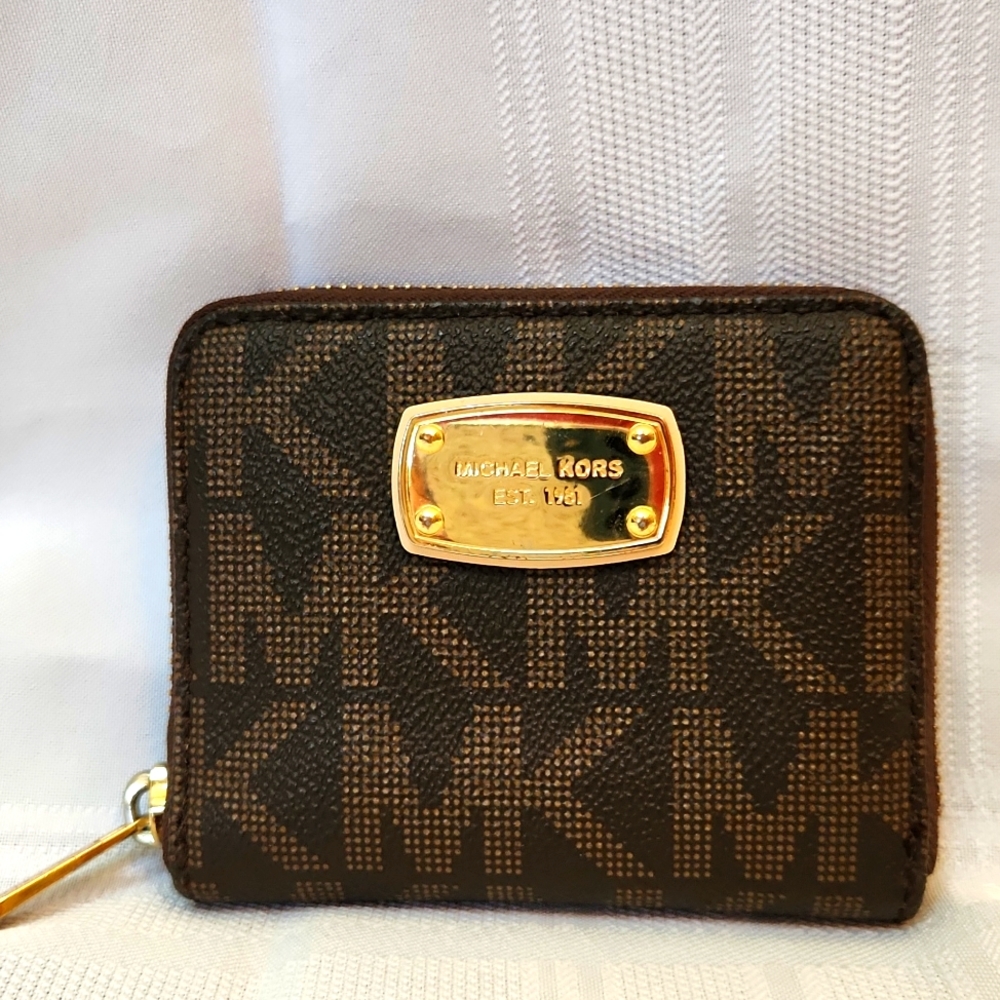 Michael Kors Wallet, Brown, Small
